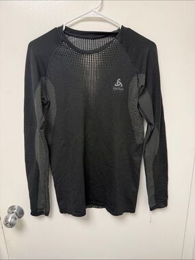 Odlo Men’s Black Long Sleeve Performance Tee